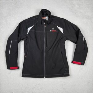 Bosch Heated Softshell Jacket Womens Medium Black Workwear Zip Pocket Reflective